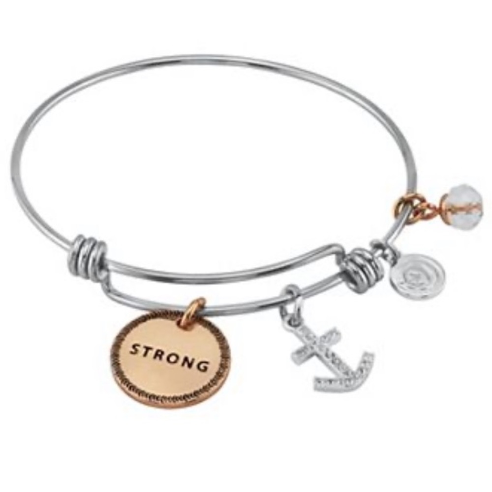 Love This Life “Strong” Charm Bracelet
